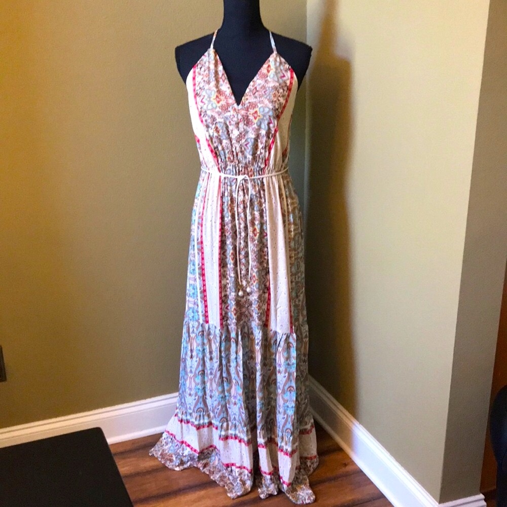 Boho style long dress.  Size L